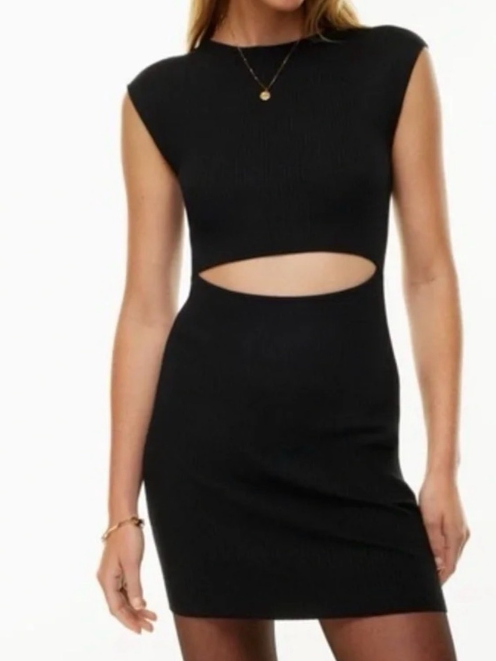 Aritzia Wilfred Free Cut-Out Knit Dress